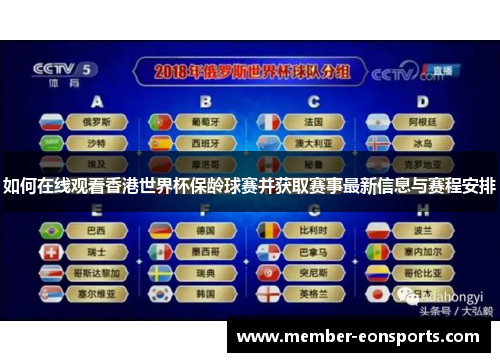 如何在线观看香港世界杯保龄球赛并获取赛事最新信息与赛程安排